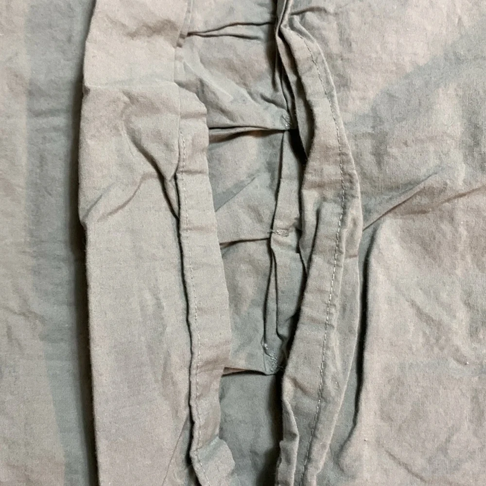 West Elm Puffed/Quilted Standard Size Cotton Sage Sham/ Pillowcases 2